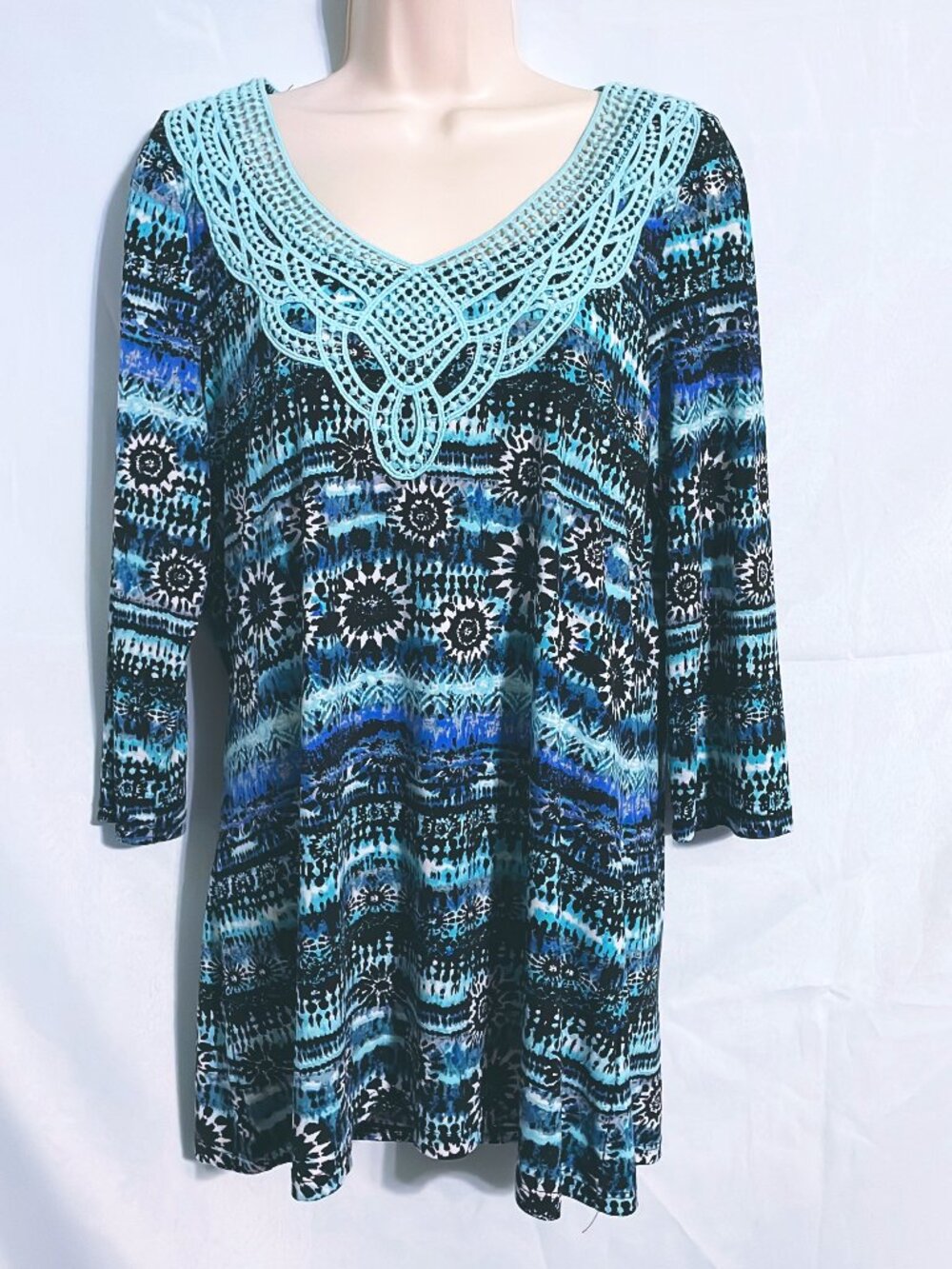 Casual Express Cute Blue Top Size S